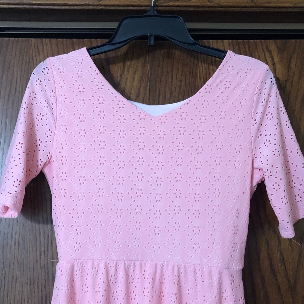 Reborn J Pink Eyelet Dress - Picture 3 of 3